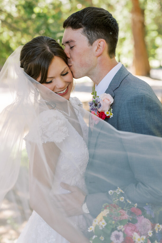 california bride and groom