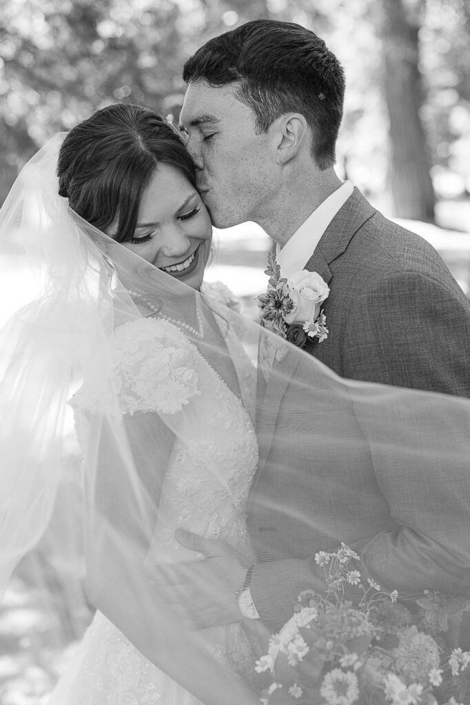 bride and groom portrait