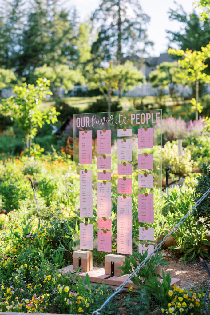 Wedding reception decorations