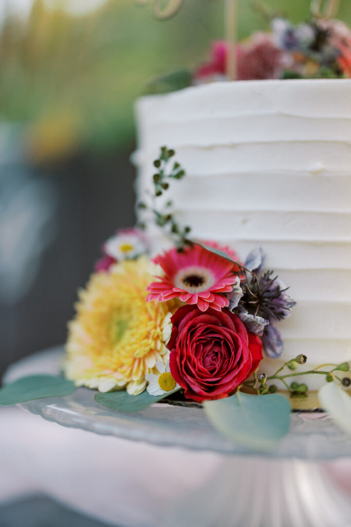 California wedding cake