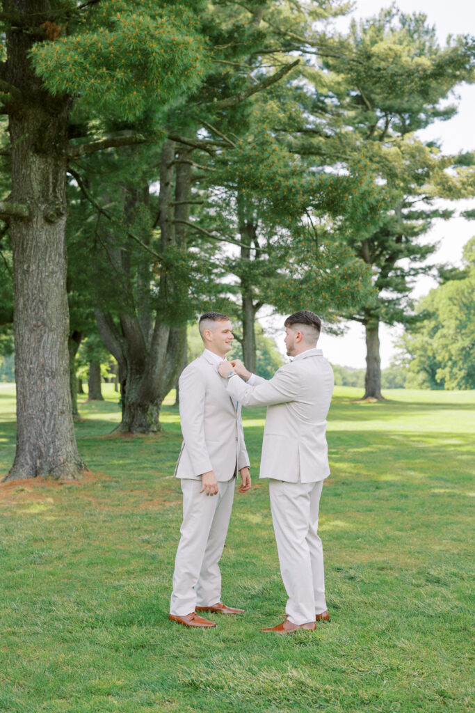 groom getting ready photo