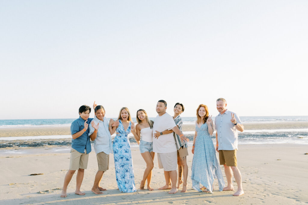 Family photos by the beach